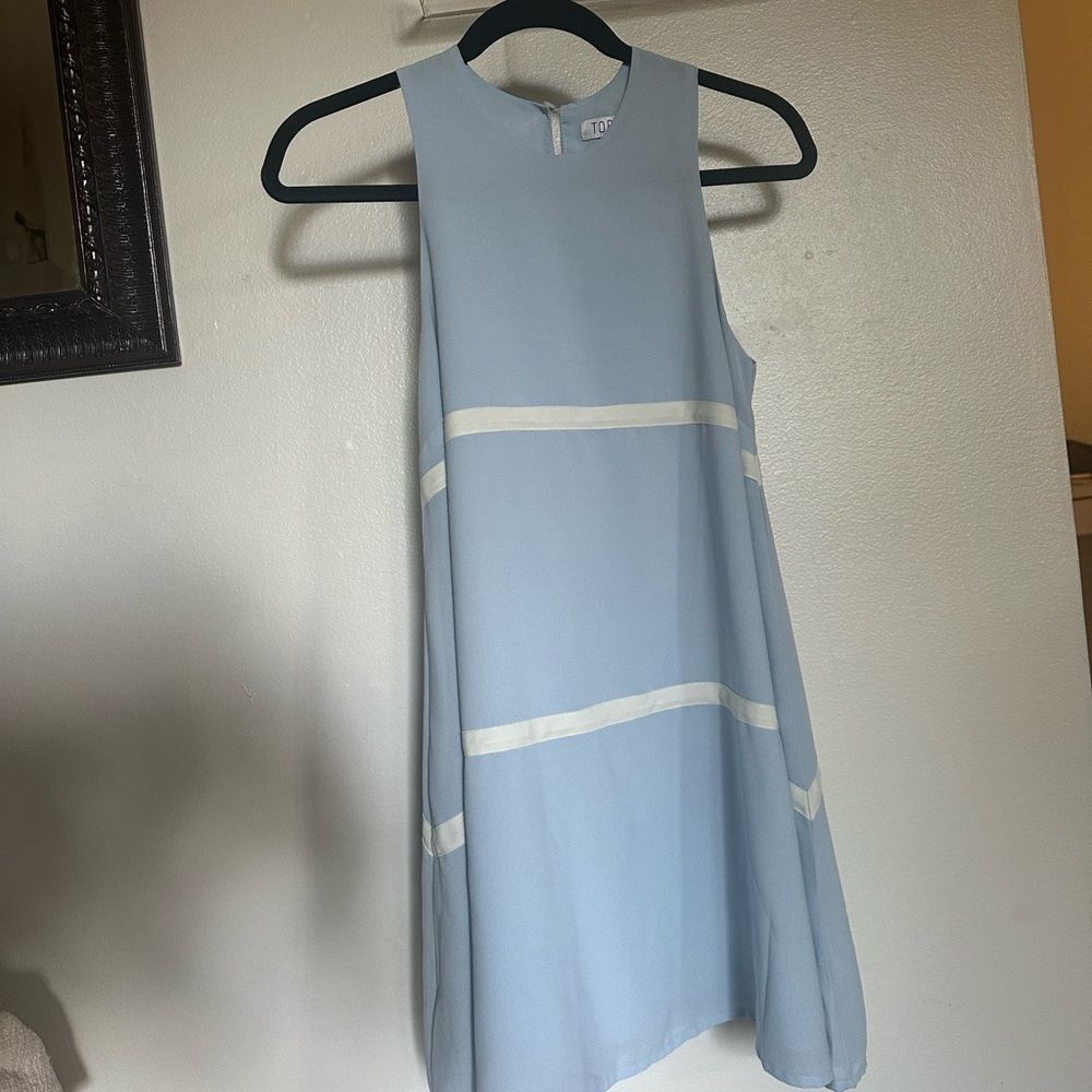 Baby Blue Sleeveless Mini Dress XS